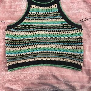 Rachel Zoe Multicolor Knit Crop Top